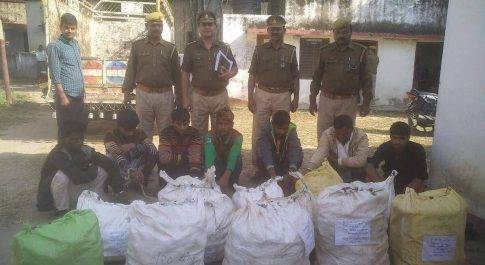 1255 शीशी नेपाली शराब के साथ 7 लोगो को पुलिस ने किया गिरफ्तार