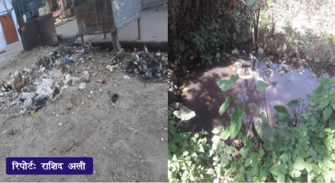 कहने को तो यह आदर्श नगर पालिका परिषद नानपारा है पर हक़ीक़त कुछ और