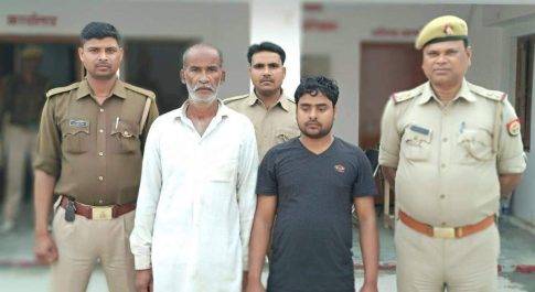 अवैध बूचड़खाने पर पुलिस का छापा, भैसे के मांस के साथ 2 गिरफ्तार