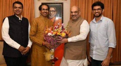 संपर्क फॉर समर्थन’ अभियान पर निकले शाह, अकेले में हुई उद्धव ठाकरे से मुलाकात