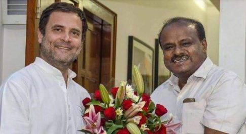 कर्नाटक में बन गई सहमती, 2019 का चुनाव साथ लड़ेंगी कांग्रेस-जेडीएस