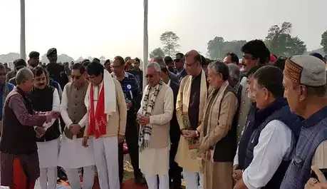 सीएम नीतीश और मंत्री सुरेश प्रभु ने किया दरभंगा एयरपोर्ट पर सिविल एन्क्लेव का शिलान्यास