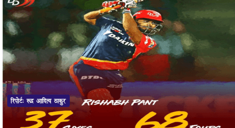 मुंबई इंडियंस टीम के खिलाफ दिल्ली डेयरडेविल्स ने पहले बल्लेबाजी करते हुए 174 रन बनाएं