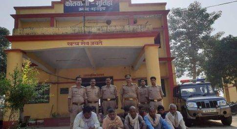विभिन्न मामलों में वांछित चल रहे 10 वारंटियों को किया गया गिरफ्तार