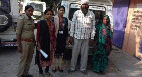 181 महिला आशा ज्योति केन्द्र ने एक और वृद्ध महिला को पहुॅचाया घर