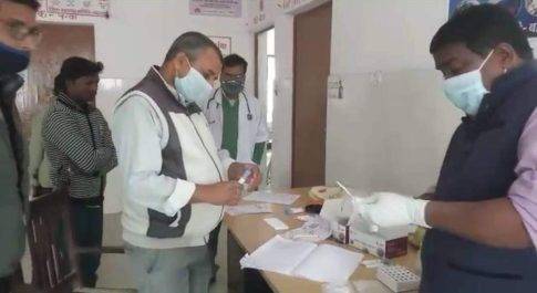 पीएचसी बाबागंज में कोविड-19 जांच कार्यक्रम हुआ सम्पन्न
