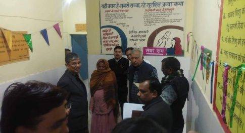 नोडल अधिकारी ने ग्राम कंछर के पूर्व माध्यमिक विद्यालय में लगायी चैपाल 