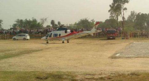 महागठबंधन की रैली को संबोधित करने पहुंची मायावती का हेलीकॉप्टर हुआ खराब