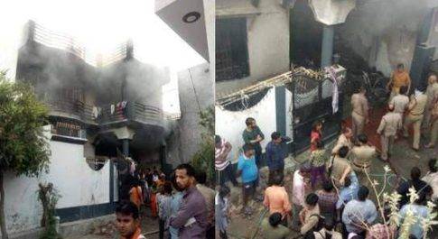 गैस चूल्हा गोदाम में लगी आग में मासूम सहित पांच की मौत