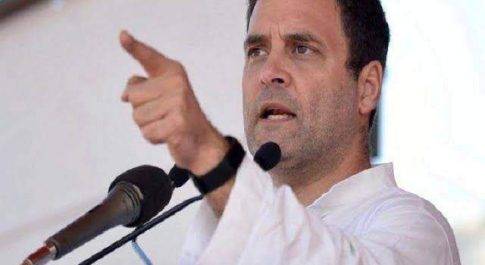 राहुल ने कहा -पहले नारा चलता था कि अच्छे दिन आयेंगे और अब ’56 इंच की छाती 7 दिन बाकी’