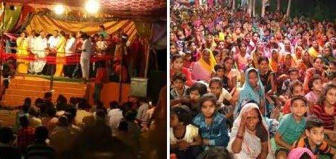 रामलीला मंचन देख भावविभोर हुए लोग