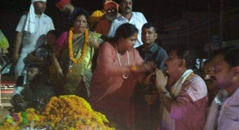 केंद्रीय मंत्री का प्रथम नगर आगमन पर हुआ भव्य स्वागत
