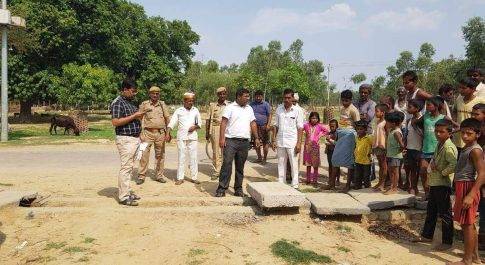 एसडीएम सदर ने की नगर पंचायत रिसिया के विकास कार्यों की जाॅच