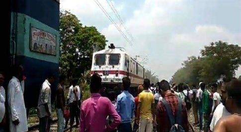 मुजफ्फरपुर स्टेशन से दिल्ली के लिए रवाना हुई सप्तक्रांति एक्सप्रेस, 15 मिनट बाद लगी इंजन में आग 