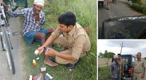 सिद्धार्थनगर। पीआरवी ने की ढेले वाले की मदद, पुलिस की चौतरफा हो रही सराहना