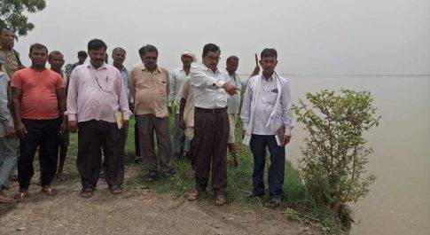 बहराइक। 300 बीघे जमीन चढ़ी कटान की भेंट, एसडीएम ने किया दौरा, दिए गांवों को बचाने के निर्देश