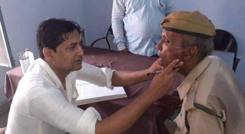 सिद्धार्थनगर। थाना खेसरहा में तैनात समस्त होमगार्डों का कराया गया मेडिकल परीक्षण