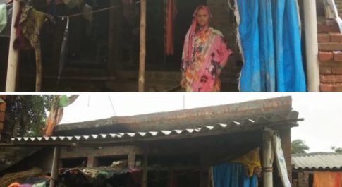 सिद्धार्थनगर। बन गया घर, अभी तक नही मिली मजदूरी की क़िस्त