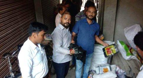 बहराइच। पालीथीन जब्तीकरण अभियान हुआ संचालित, अर्थदण्ड के रूप में वसूले गये 37750 रूपये 