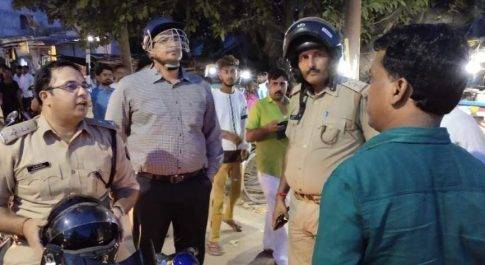 बहराइच। डीएम व एसपी के नेतृत्व में आयोजित हुआ पुलिस रूट मार्च