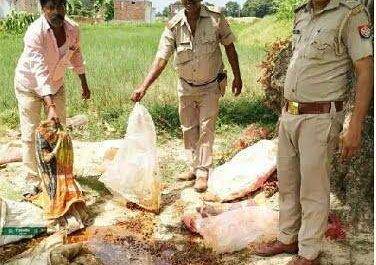 महराजगंज। बृजमनगंज पुलिस की आज बड़ी कार्यवाही कच्ची के विरुद्ध चला अभियान में 4 लोग गिरफ्तार भारी मात्रा में लहन नष्ट