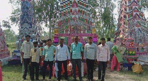लखीमपुर खीरीI गमगीन माहौल में सुपुर्दे खाक किये गए बरुई के ताजिए