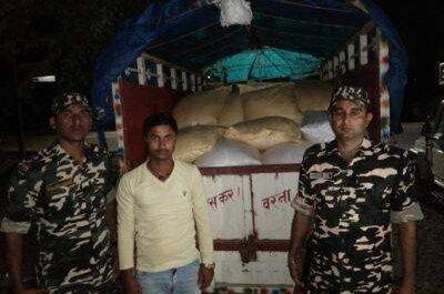 महाराजगं। पिकप पर लदी कनाडियन मटर सहित एक हिरासत में