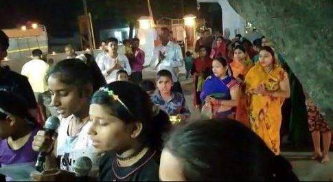 महराजगंज। दीपो से सजा शिवशक्तिधाम,भजन संध्या के साथ संपन्न हुआ भण्डारा