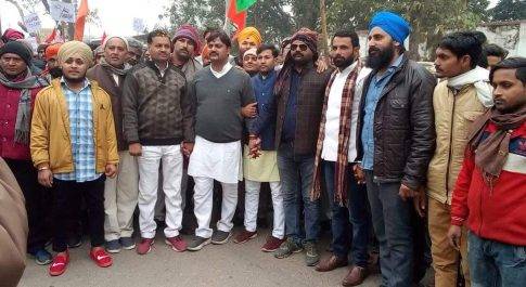लखीमपुर खीरी I के मितौली में नागरिकता संशोधन अधिनियम के समर्थन में भाजपाइयों ने निकाली रैली