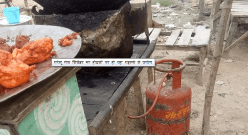 बलरामपुर : होटलों पर की जा रही है घरेलू गैस सिलेंडर का धड़ल्ले से प्रयोग
