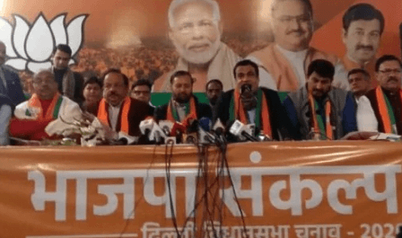 यूपी : में भाजपा ने जारी किया घोषणापत्र, दिल्ली की जनता से किए ये वादे