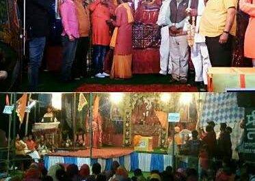 महराजगंज। हरनामपुर चौराहे रामकथा की झांकी एवं भजन सुन झूम उठे श्रद्वालू
