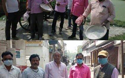 महराजगंज। बृजमनगंज प्रधान द्वारा करोना संक्रमण से बचाने के लिए कराया दवा छिडकाव