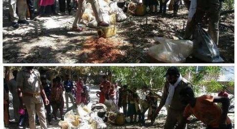 महराजगंज। फरेन्दा पुलिस ने कच्ची शराब के छापेमारी में लगभग 5 कुन्तल लहन किया नष्ट