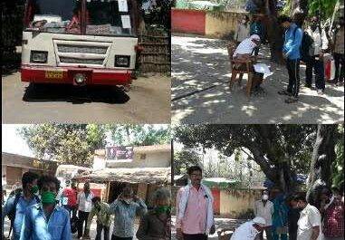 महराजगंज। मुंम्बई स्पेशल ट्रेन से गोरखपुर पहुंचे लोगों को बस लेकर पहुंची बृजमनगंज