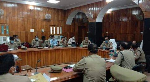 पुलिस अधीक्षक बहराइच द्वारा  COVID-19 एवं क्राईम के सम्बन्ध में किया गया अपराध गोष्ठी का आयोजन