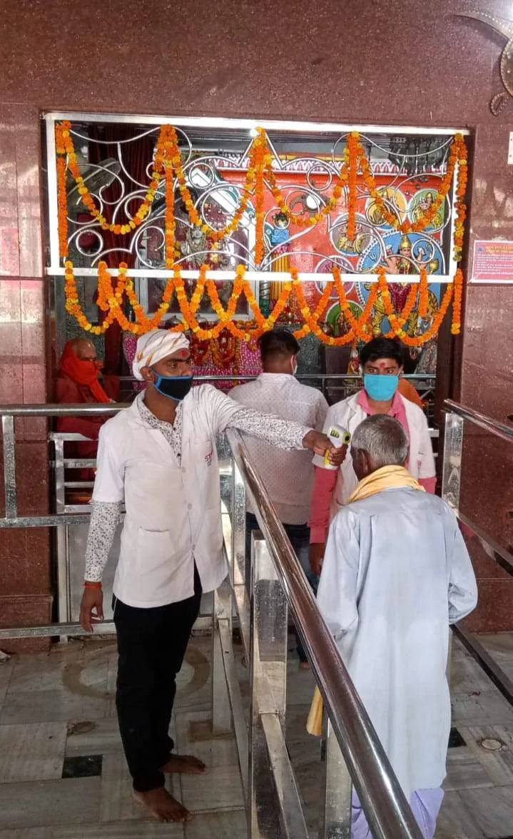 महराजगंज। आज से शक्तिपीठ लेहडा मंदिर के खुले कपाट