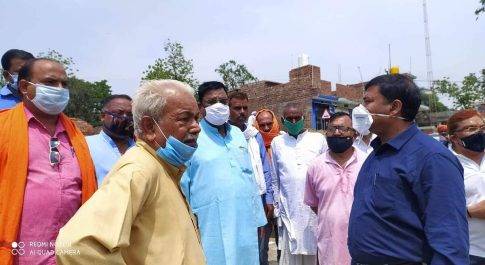 बहराइच सांसद ने आज नेपाल सीमा का किया निरीक्षण