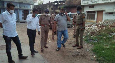 हाटस्पाट का दूसरे दिन अधिकारियो ने किया दौरा