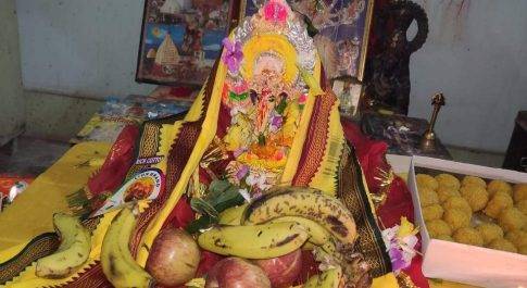 कोरोना काल में गणेश चतुर्थी पर घरों में हुई गणपति की पूजा अर्चना