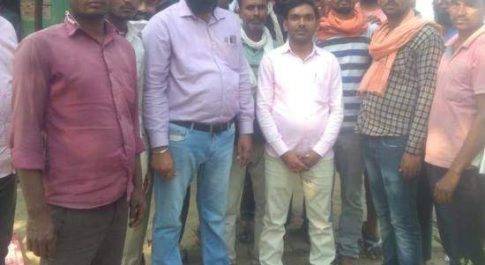 शाहजहांपुर किसानों के साथ भाजपाइयों ने किया प्रदर्शन