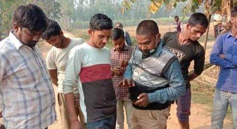 शाहजहांपुर बाघ के पगचिह्न मिलने पर पहुंची टीम