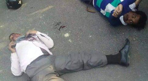 शाहजहांपुर सड़क दुर्घटना में घायल हुए पिता पुत्र तथा दो अन्य