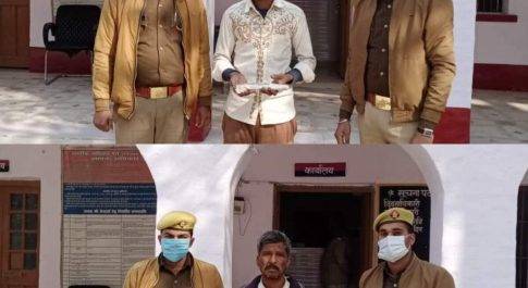 शाहजहांपुर घटना की फिराक मे घूम रहे दो बदमाशों को पुलिस ने किया गिरफ्तार, तमंचा कारतूस बरामद