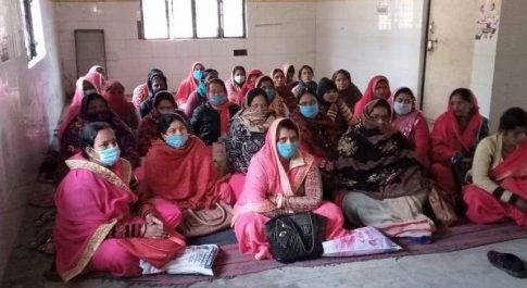 कोविड 19 बैक्सीन के बारे में आंगनवाडी कर्यकत्रियों को एक दिवसीय प्रशिक्षण दिया गया।