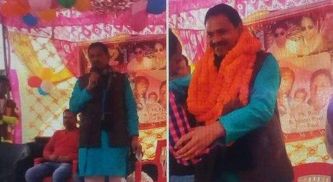 महाराजगंज। नगर पालिका अध्यक्ष ने कंजड बस्ती में दिया नववर्ष की शुभकामनाएं