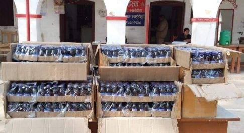 बॉर्डर पर भारी मात्रा में कोरेक्स सिरप बरामद एक अभियुक्त गिरफ्तार
