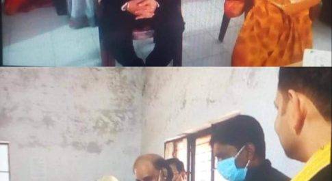 महाराजगंज। बृजमनगंज सीएससी पर 155 लोगों ने लगवाया कोरोना वैक्सीनेशन