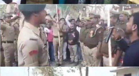 महराजगंज। सिंदुरिया कस्बे में पुलवामा हमले में शहीद जवानों की याद में निकाली गई 51 मीटर लंबी तिरंगा यात्रा, एसपी ने दिखाई हरी झंडी