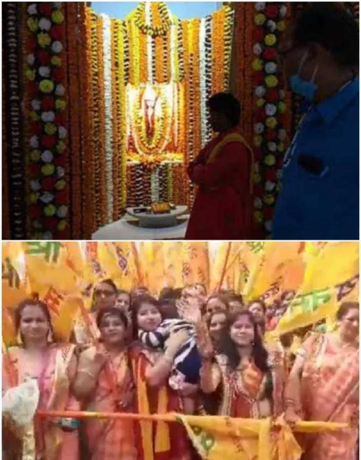 महराजगंज। श्री बालाजी महाराज की मूर्ति स्थापना की तीसरी वर्षगांठ पर भव्य कार्यक्रम, जमकर थिरके के श्याम भक्त